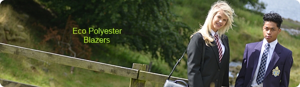 Eco Polyester School Blazers Maroon, Navy, Black, Bottle, Royal