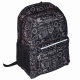Senior school backpack fabric print