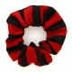 School uniform hair scrunchie with broad stripes to complement school tie