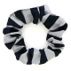 School uniform hair scrunchie with broad stripes to complement school tie