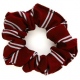 School uniform hair scrunchie with double stripes to complement school tie
