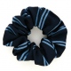 School uniform hair scrunchie with double stripes to complement school tie