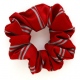 School uniform hair scrunchie with double stripes to complement school tie
