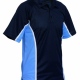 Sports Team Training Polo Shirt Short Sleeve with Contrast Colour Side Panels