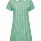 School Gingham Summer Dress Zip Front