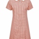 School Gingham Summer Dress Zip Front
