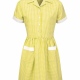 School Gingham Summer Dress Back Tie Belt