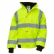 School wear hi vis bomber jacket waterproof coat with hood