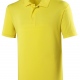 School senior cool polo shirt, wickable fabric, 3 button placket, short sleeves