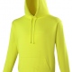 Adult fluorescent hoody in vibrant colours with matching drawcord 