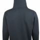 School or College Zipped Hoody Zoodie with Contrast Colour Hood and Drawcords