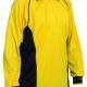 Team football kit jersey shirt long sleeved top with contrast panels and piping