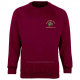 Pens Meadow School uniform crew neck badged sweatshirt