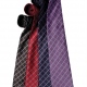 Stylish polyester check line pattern tie 57" in length and 4" blade width