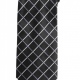Stylish polyester check line pattern tie 57" in length and 4" blade width