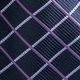 Stylish polyester check line pattern tie 57" in length and 4" blade width