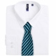 Stylish polyester stripe pattern tie 57" in length and 3" blade width