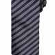 Stylish polyester stripe pattern tie 57" in length and 3" blade width
