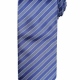 Stylish polyester stripe pattern tie 57" in length and 3" blade width