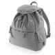 School Canvas Rucksack, shoulder strap, drawcord, zip pockets, washed canvas