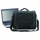 Laptop briefcase bag, padded laptop section, organiser section, shoulder strap