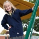 School or college micro fleece jacket lightweight breathable
