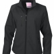Ladies/Womens Fitted and Lined Soft Shell Jacket, Water Repellent and Breathable