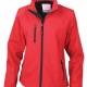Ladies/Womens Fitted and Lined Soft Shell Jacket, Water Repellent and Breathable