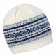 School wear knitted Aspen hat, Fair Isle pattern, 100% acrylic double knit hat