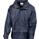 School waterproof jacket with sports mesh lining in approved uniform colours