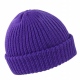 School wear double knit whistler hat, chunky soft knit, hem turn up option 