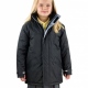 Eco school wear uniform waterproof padded coat parka jacket long fit, quick dry