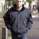 Fleece Lined Waterproof Jacket, Lightweight with Foldaway Hood 