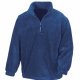 School or college fleece top with 1/4 front zip and 2 side pockets