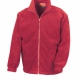 School fleece full zip jacket in active polyester fleece and various colours