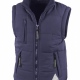 School wear uniform school padded bodywarmer, fleece lining, concealed hood