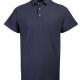 Work wear polycotton polo shirt, pique knit fabric, 3 horn button placket