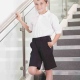 Junior school shorts pull up short trouser long leg style