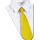 School uniform tie plain colour, polyester, elastic, clip on, standard