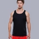 Spalding training vest technical sports top with dropped hem and tail