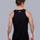 Spalding training vest technical sports top with dropped hem and tail