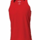 Spalding training vest technical sports top with dropped hem and tail