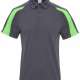 School sports polo shirt contrast colours 