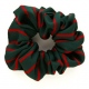 School uniform hair scrunchie with thin stripes to complement school tie