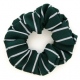School uniform hair scrunchie with thin stripes to complement school tie