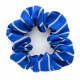 School uniform hair scrunchie with thin stripes to complement school tie