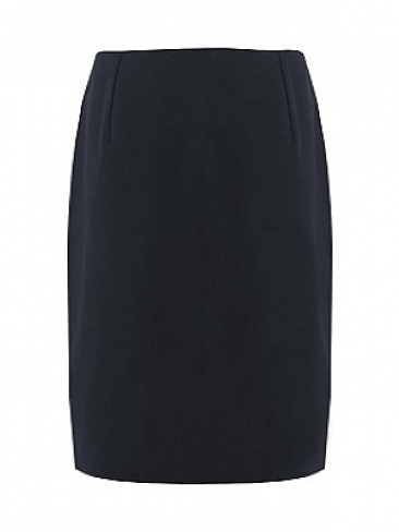 Girls Ladies Suit Skirt Aspire Straight Kick Pleat Navy Blue