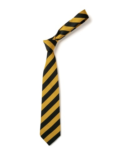 Black & Gold Broad Stripe Tie (Box of 24)