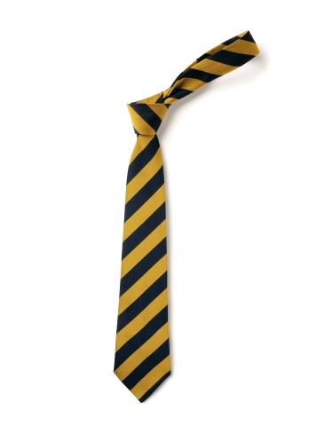 Navy & Gold Broad Stripe Tie (Box of 24)