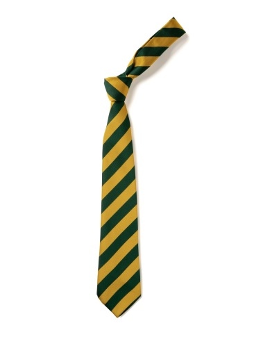 Green & Gold Broad Stripe Tie (Box of 24)